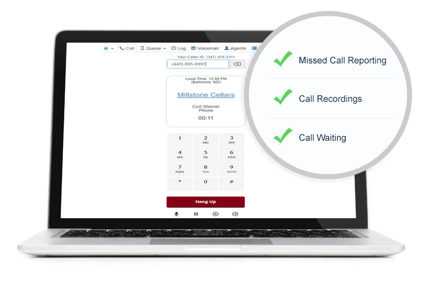 Crm with power dialer